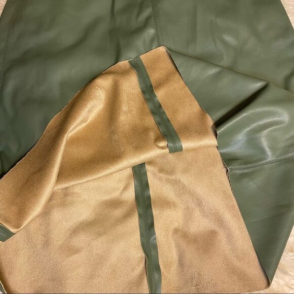 NWT ZARA FAUX LEATHER MIDI SKIRT - Picture 5 of 6